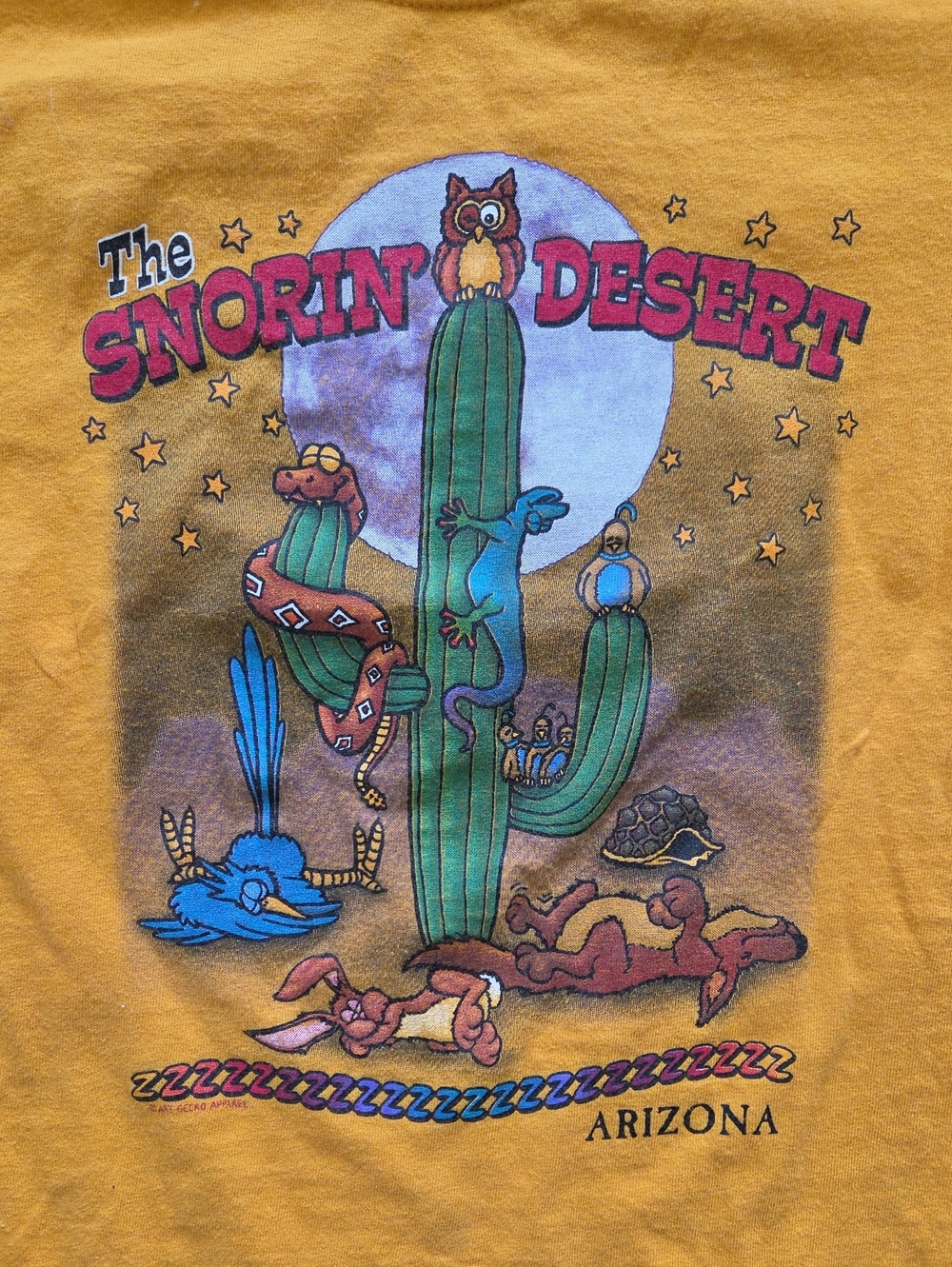 Vintage The Snorin' (Sonoran) Desert Graphic Tee Size Kid's 10 - 12